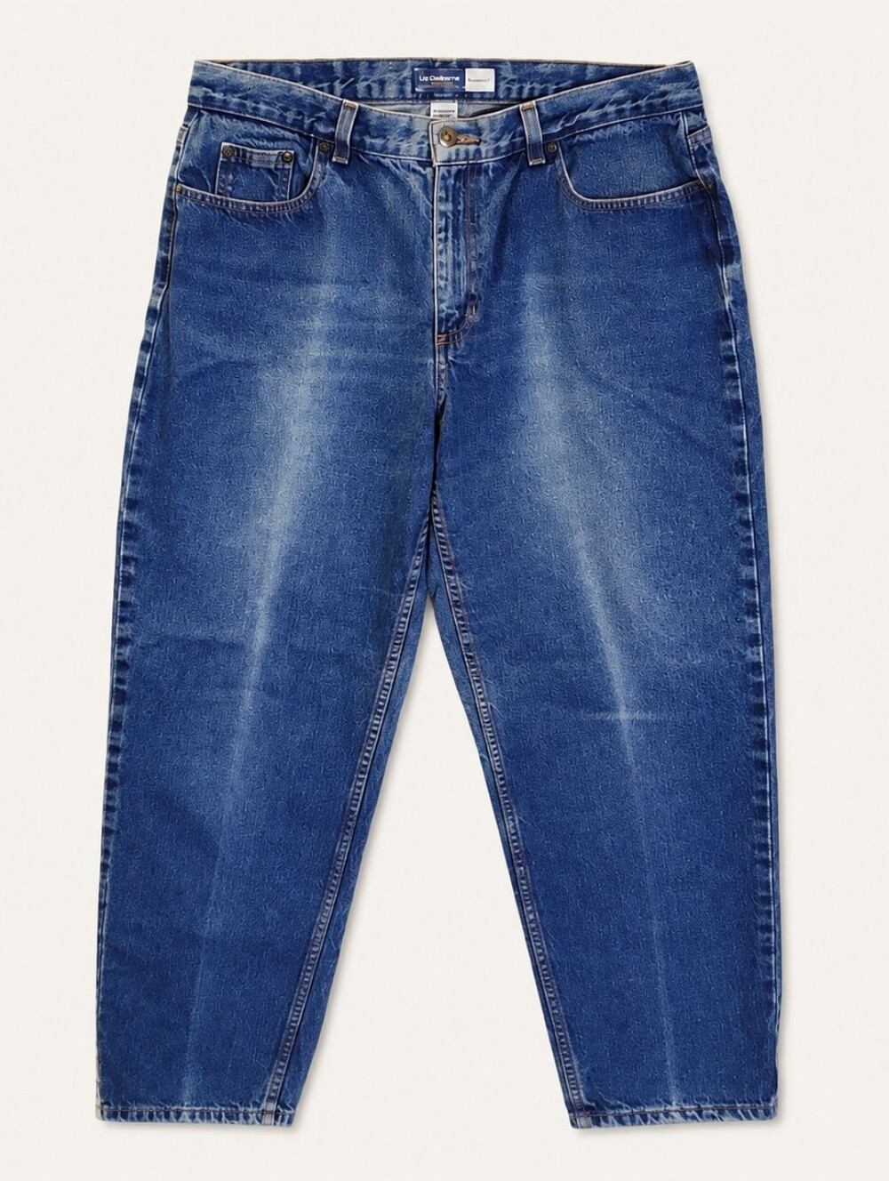 Liz Claiborne Size 16R Acid Wash Relaxed Mom Jeans